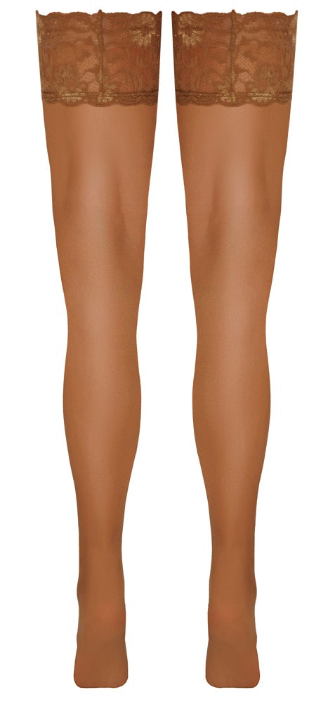 Cottelli LEGWEAR - Sexy Κάλτσες Με Λάστιχο Χωρίς Ζαρτιέρα - Hold-ups skin 2 - Ανοιχτόχρωμο Δέρμα