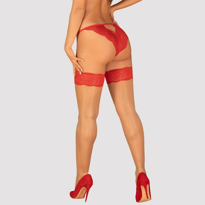 Obsessive - Sexy Κάλτσες - Strømper - Mellania Rød - Κόκκινο