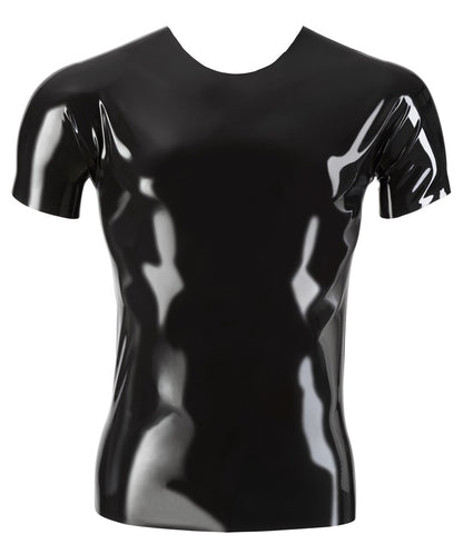 Late X - Sexy Πουκάμισο - Latex Shirt Small Men's Lingerie Men's Latex Clothing - The Latex Collection - Μαύρο