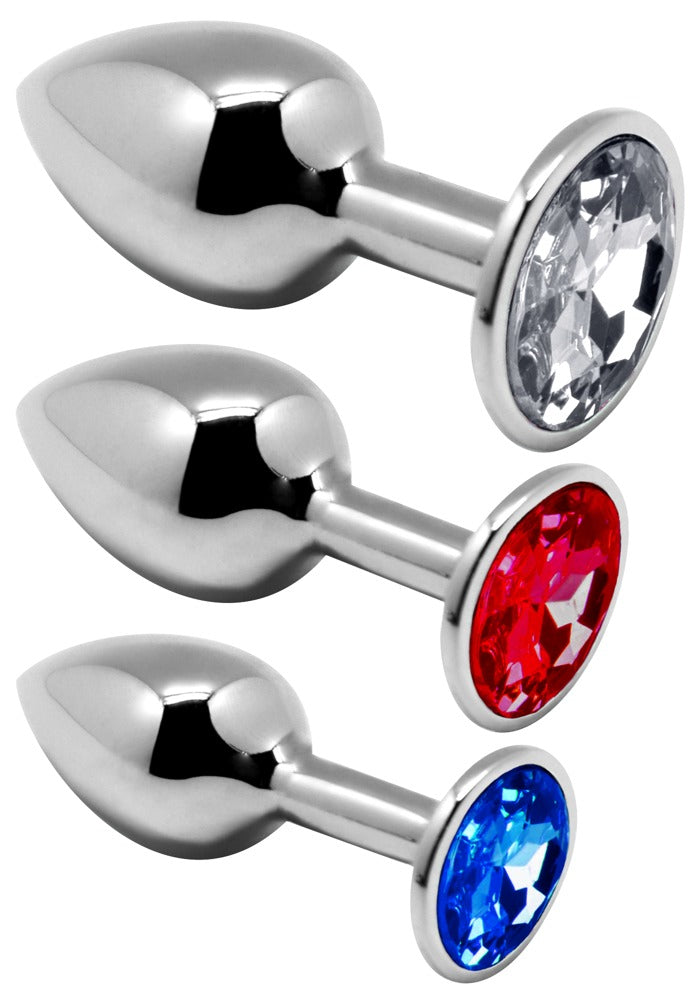 Alive - Σετ Βύσματος Πρωκτού - Metal Plug Kit - Ασημί