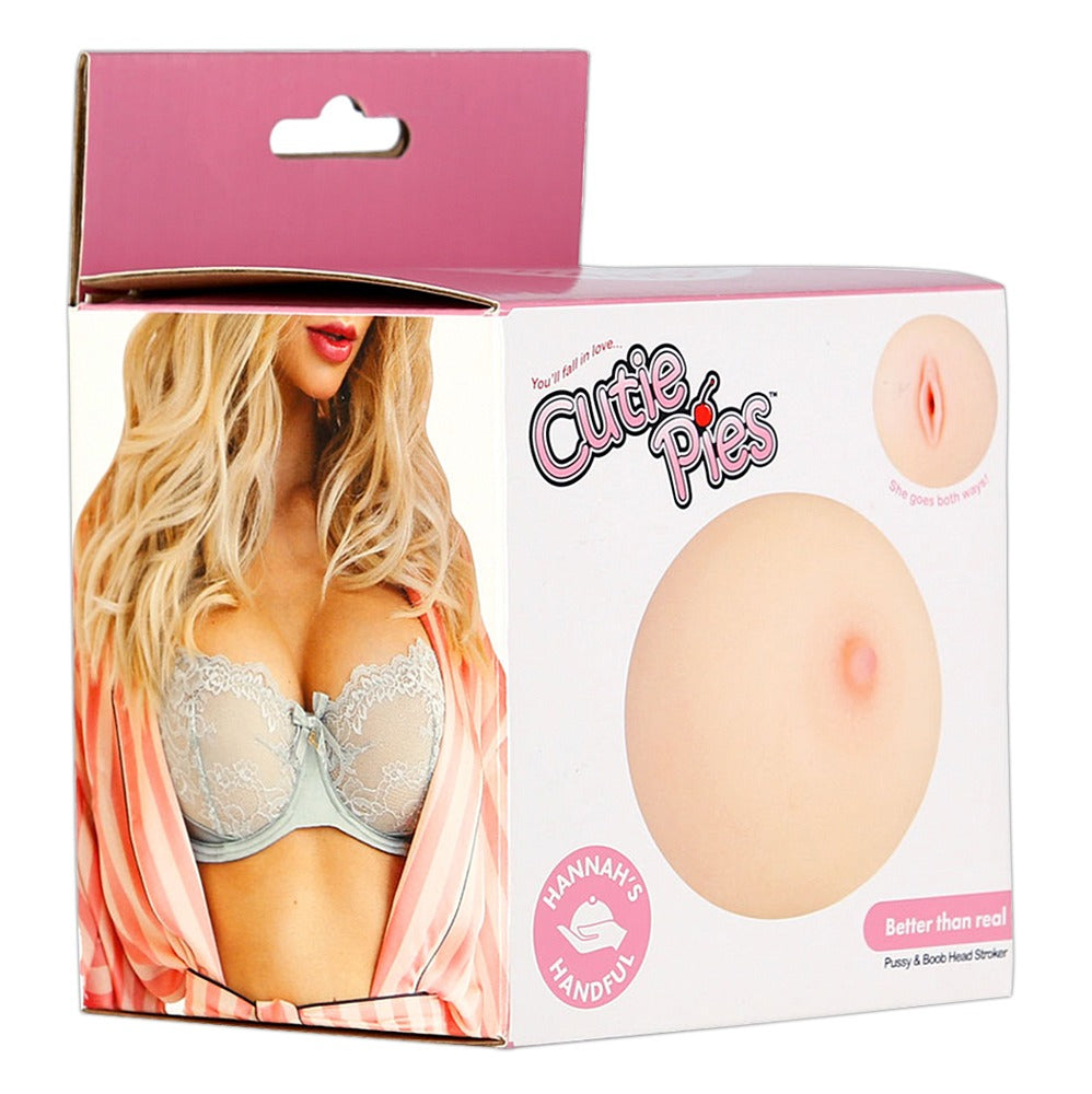 CutiePies Hannah's Handful Pussy & Boob Head Stroker - Αυνανιστήριο - Ανοιχτόχρωμο Δέρμα