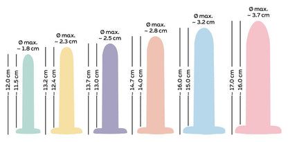 You2Toys - Σετ Dildo - Six In a Row Dildo Training Set - Green