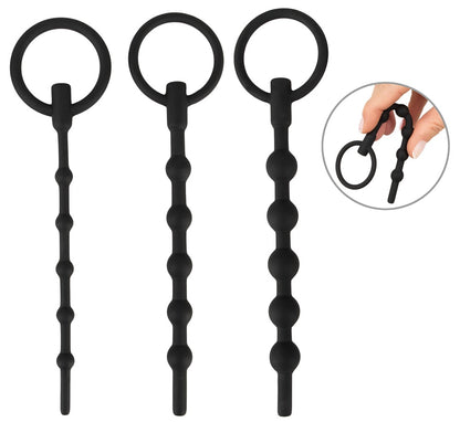 Penisplug - Σετ Διαστολέων - Penis Plug 3-piece Dilator Set "Training" - Μαύρο