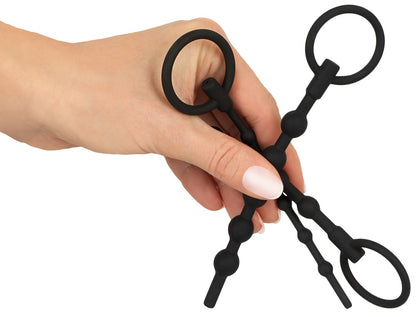 Penisplug - Σετ Διαστολέων - Penis Plug 3-piece Dilator Set "Training" - Μαύρο