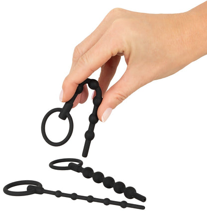 Penisplug - Σετ Διαστολέων - Penis Plug 3-piece Dilator Set "Training" - Μαύρο