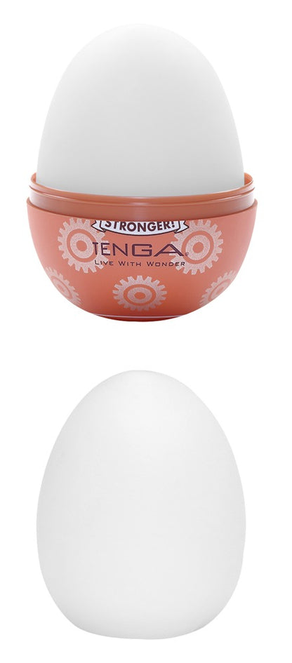 TENGA - Αυνανιστήριο - Egg Gear Stronger Disposable Masturbator 6 Units Pink - Καφέ