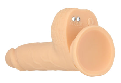 Naked Addiction - Φυσικός Δονητής - 6.5” Thrusting Dildo with Remote and Suction Base in Vanilla Realistic Vibrator in V - Ανοιχτόχρωμο Δέρμα