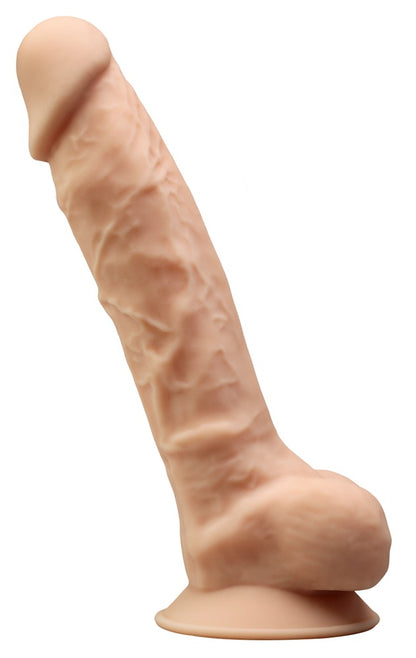 SILEXD - Φυσικός Δονητής - Remote controlled vibrating dildo - Model 1 - 8 - 17 x 4.5cm - Ανοιχτόχρωμο Δέρμα