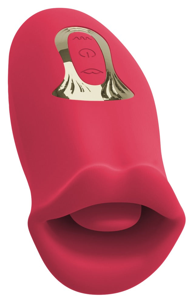 You2Toys - Δονητής - Oral Fun Moving Lips Vibrating Tongue Vibrator Red - Ροζ