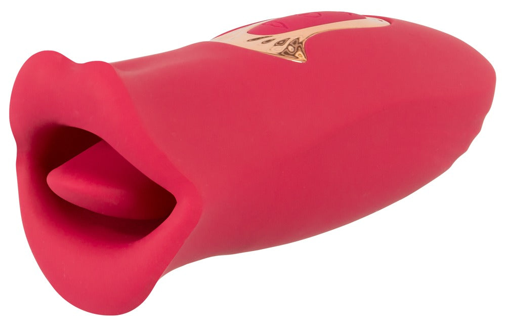 You2Toys - Δονητής - Oral Fun Moving Lips Vibrating Tongue Vibrator Red - Ροζ