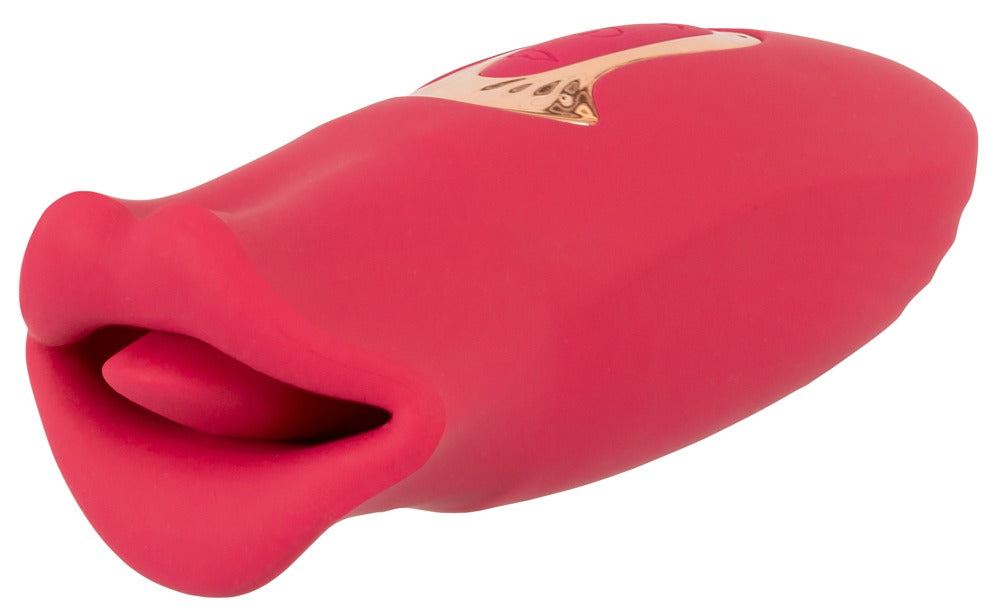 You2Toys - Δονητής - Oral Fun Moving Lips Vibrating Tongue Vibrator Red - Ροζ