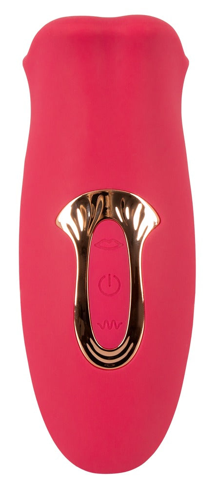 You2Toys - Δονητής - Oral Fun Moving Lips Vibrating Tongue Vibrator Red - Ροζ