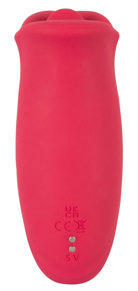 You2Toys - Δονητής - Oral Fun Moving Lips Vibrating Tongue Vibrator Red - Ροζ