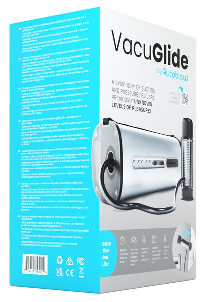 Autoblow - Αυνανιστήριο - VacuGlide Masturbation Machine - Gray - Ασημί